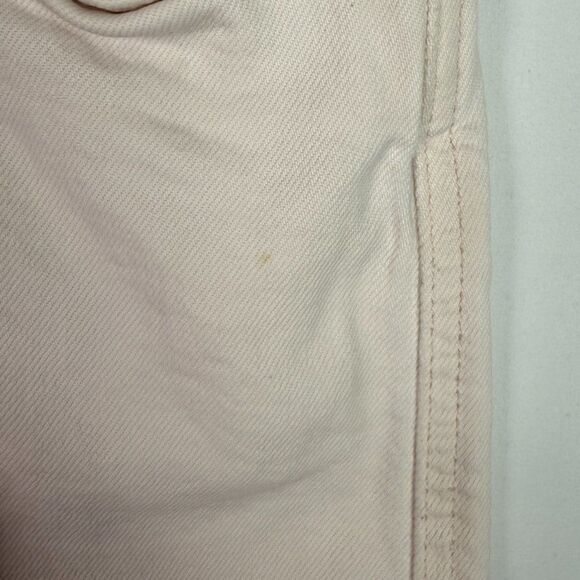 Rebecca Minkoff Callie Denim Tie Waist Mini Skirt Pale Light Pink XXL - Picture 5 of 7